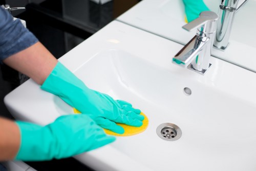 Cleaner preparing a property for a one off deep clean
