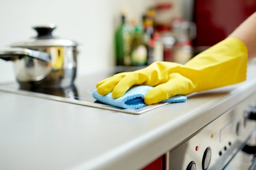 Deep house cleaning tools arranged for a thorough home refresh
