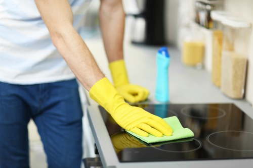 Sanitizing shared office surfaces for workplace health