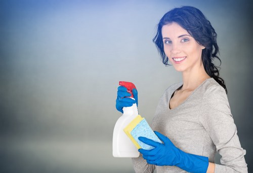 Commercial window cleaning enhancing storefront appearance